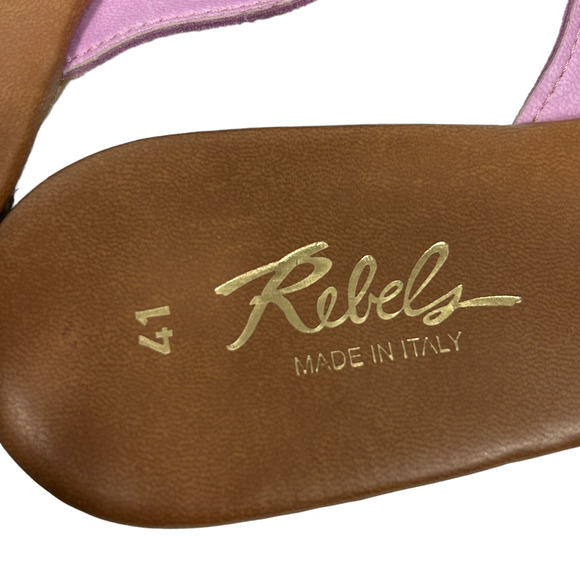 Rebels Daray Lilac Slide Sandals Size 10 - Picture 3 of 6